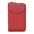 Elegance On-the-Go – Luxe PU Leather Crossbody Shoulder Bag with Phone & Card Organizer