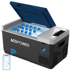 LiONCooler Mini Solar Powered Car Fridge Freezer, 19 Quarts