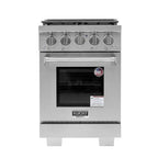 Kucht Professional 24" Liquid Propane Range Stainless Steel, True Simmer Burners, KFX2400X/LP-S