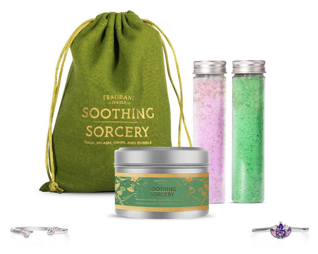 Soothing Sorcery - Bath Soak and Candle Gift Set