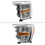 Spec-D 21-23 Ford F-150 Headlights OEM Style Chrome Halogen.