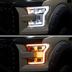 Spec-D 15-17 Ford F-150 Headlights Full LED Switchback Sequential.