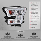 Spec-D 15-17 Ford F-150 Headlights Full LED Switchback Sequential.