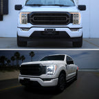 Spec-D 21-23 Ford F-150 OEM LED Headlights Full Sequential Chrome