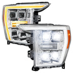 Spec-D 21-23 Ford F-150 OEM LED Headlights Full Sequential Chrome