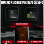 Spec-D 21-23 F-150 SEQ LED Projector Headlights OEM LED Smoked