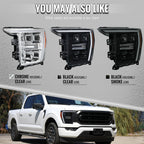 Spec-D 21-23 F-150 SEQ LED Projector Headlights OEM LED Smoked