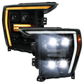 Spec-D 21-23 F-150 SEQ LED Projector Headlights OEM LED Smoked