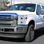 Spec-D 11-16 F250/F350/F450/F550 Headlights Sequential White/Clear