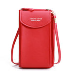 Elegance On-the-Go – Luxe PU Leather Crossbody Shoulder Bag with Phone & Card Organizer