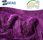 Flannel Fleece Throw Blanket Purple - Super Soft Plush Microfiber Solid Blanket for Couch, Bed, Chair, Sofa - Fuzzy Cozy Lightweight - 50X60 Inch