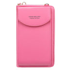 Elegance On-the-Go – Luxe PU Leather Crossbody Shoulder Bag with Phone & Card Organizer