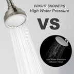 High Pressure Rain Shower Head, Angle Adjustable