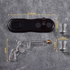 Revolver Whiskey Decanter Set — 240ml with Shot Glass