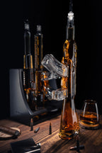 3 Gun Whiskey Decanter Set — AR-15, AK-47 & Rifle, 1000ml