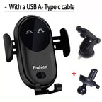 AutoGrip Wireless Car Charger – Infrared Sensor Mount & Fast Charging Stand for iPhone & Samsung