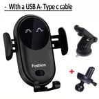 Automatic Clamping Infrared Induction Car Wireless Charger Stand for Iphone 11 12 13 14 15 Pro Max Samsung Galaxy S20 21 Plus
