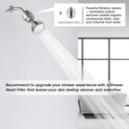 High Pressure Rain Shower Head, Angle Adjustable