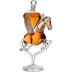 Pegasus Whiskey Decanter — 500ml, 12" Handcrafted Borosilicate Glass