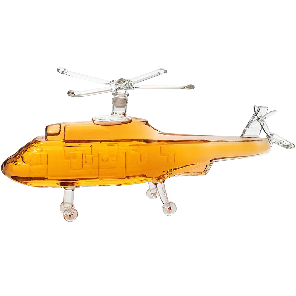 Black Hawk Helicopter Whiskey Decanter — 750ml, 8"x16"