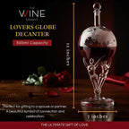 Lovers Globe Whiskey Decanter — 500ml, 12" Tall