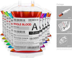 Blood Bags for Drinks, 10 IV Bags for Halloween Party Decoration, Reusable Drink Pouch for Live Blood of Theme Parties, Masquerade,Vampire,Zombie,Nurse Graduation Party Props