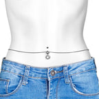 Clear Gem Wreath of Glam Dangle Belly Ring Belly Chain