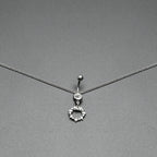 Clear Gem Wreath of Glam Dangle Belly Ring Belly Chain