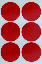 Red Labels Stickers 2 Inch for Inventory and Labeling 50Mm - 300 Pack