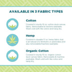 Zafu Meditation Cushion - round & XL Oval - Handcrafted in the USA with Organic Materials - Removable Cover for Easy Cleaning - Filled with 100% Organic Buckwheat