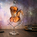 Pegasus Whiskey Decanter — 500ml, 12" Handcrafted Borosilicate Glass