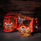 Firetruck Whiskey Decanter Set — 600ml with 2 Etched Glasses