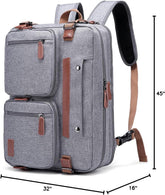 3 in 1 Laptop Backpack, 17.3 Inch Computer Bags for Travel Bussiness School Men Women, Black