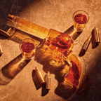 Revolver Whiskey Decanter Set — 240ml with Shot Glass