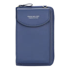 Elegance On-the-Go – Luxe PU Leather Crossbody Shoulder Bag with Phone & Card Organizer