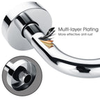 Bright Showers Shower Head Extension Arm with Flange S Shaped High Rise Extender,13 Inch