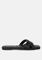 Dickery Knotted Straps Detail Slip Ons