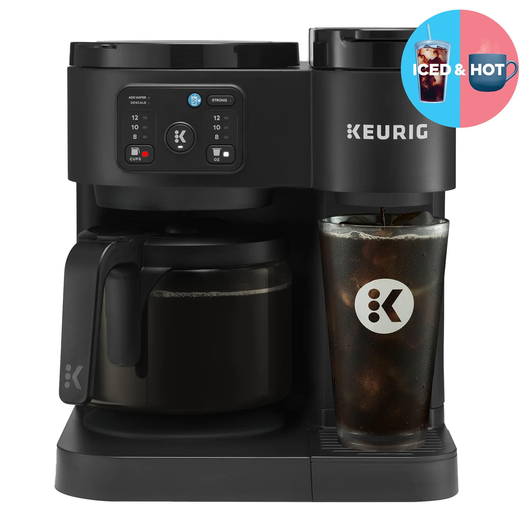 Keurig K-Duo Essentials, Hot & Iced Single-Serve K-Cup Pod Coffee Maker & Carafe