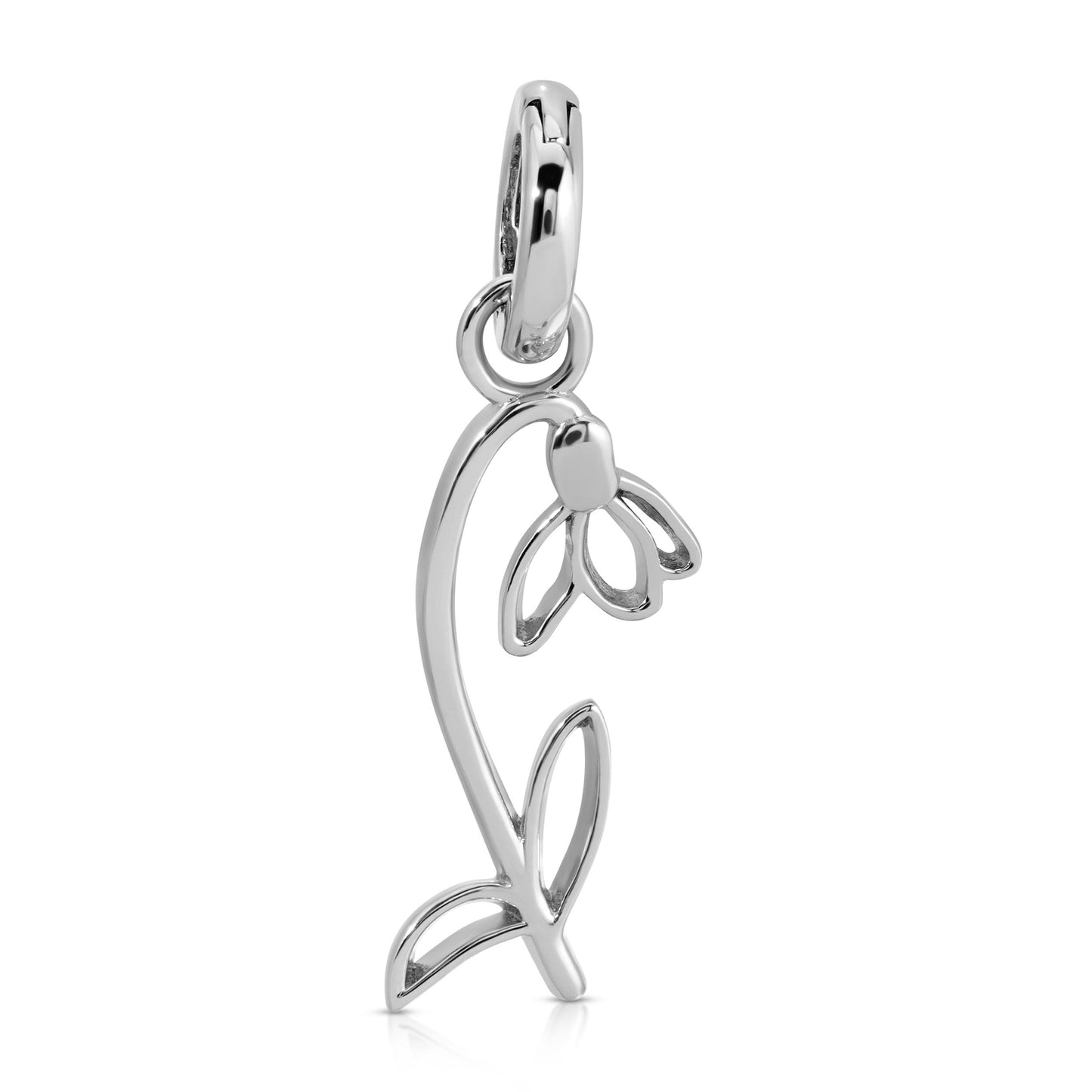 January Garnet Birthstone Charm