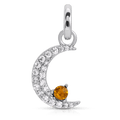 November Topaz Birthstone Charm - Moon (Rewards Store)