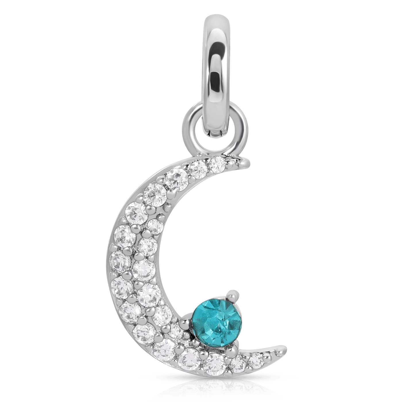 March Aquamarine Birthstone Charm - Moon (Rewards Store)