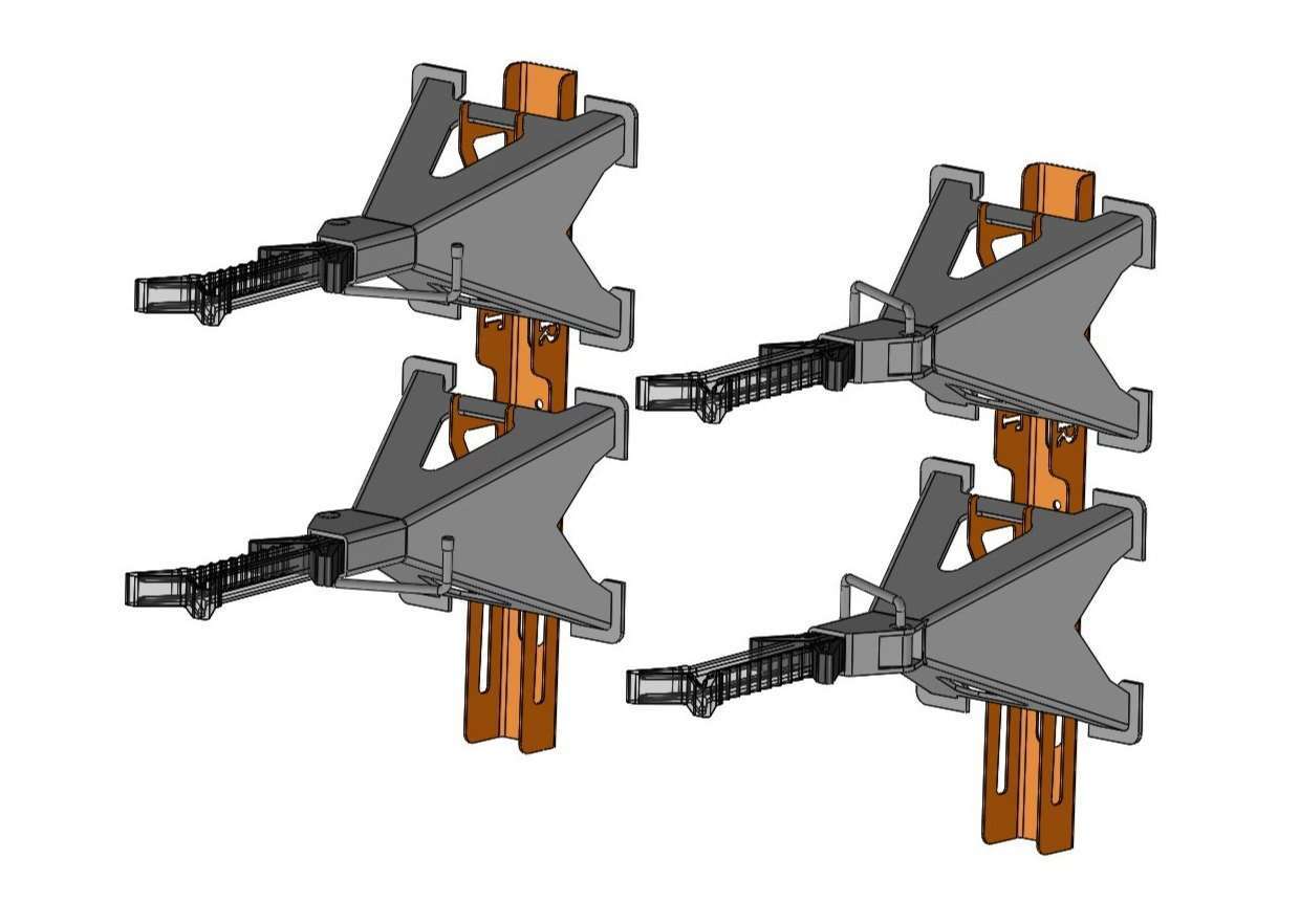 TMR LARGE Jack Stand Storage Rack - PAIR