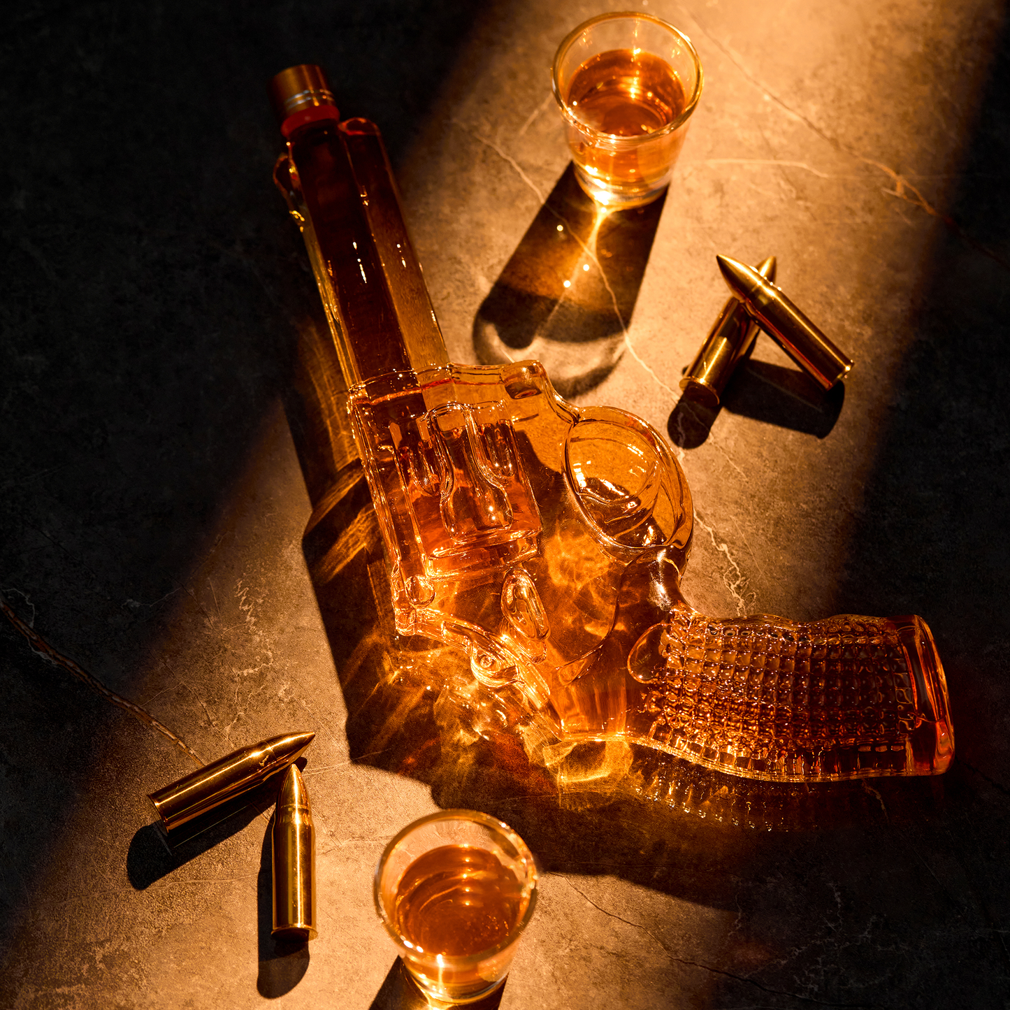 Gun Whiskey Decanter Set — Pistol, 300ml with Shot Glass
