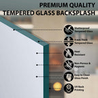 Golden Midnight Tempered Glass Backsplash – Kitchen Backsplash for Stove