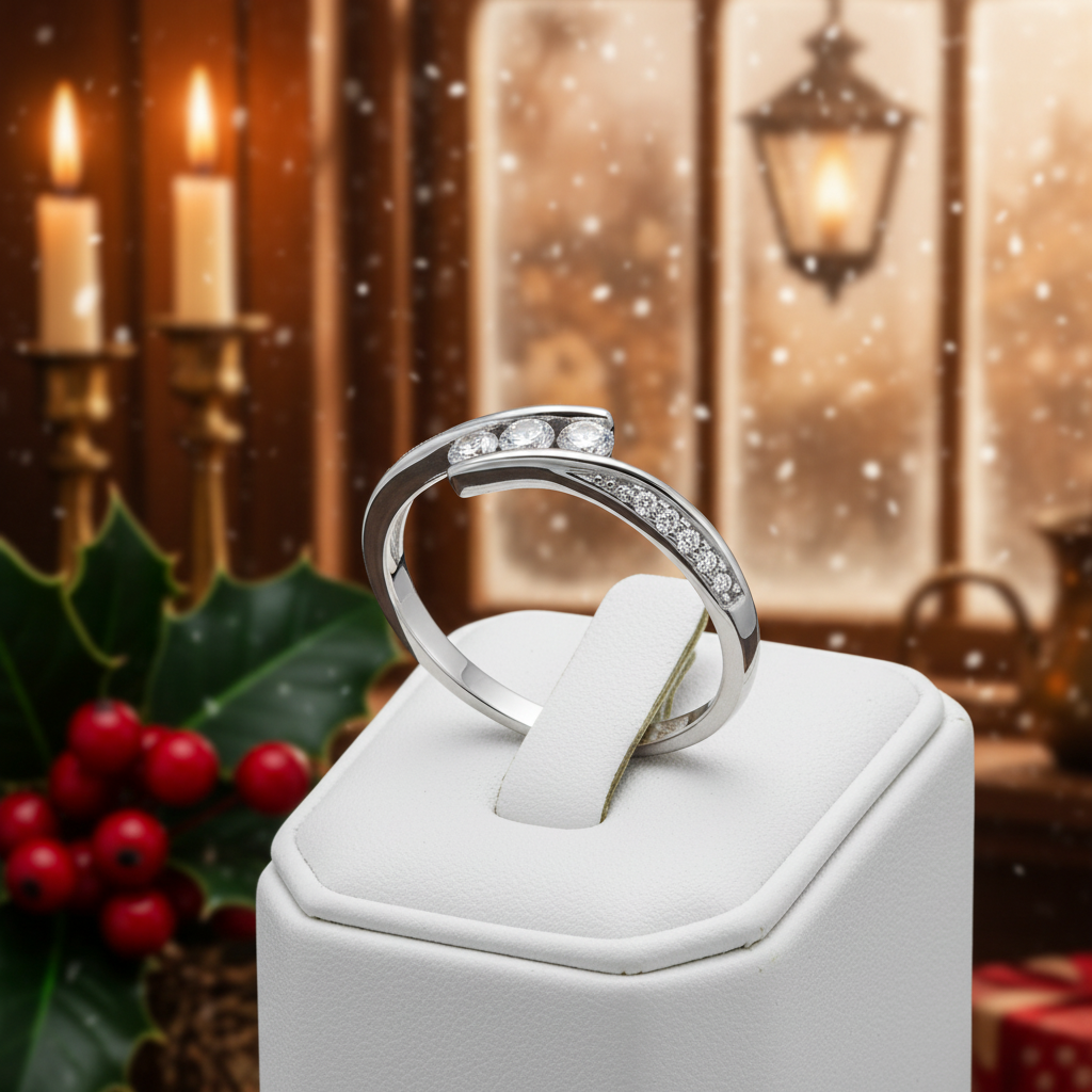 Christmas Carol Ring - Display
