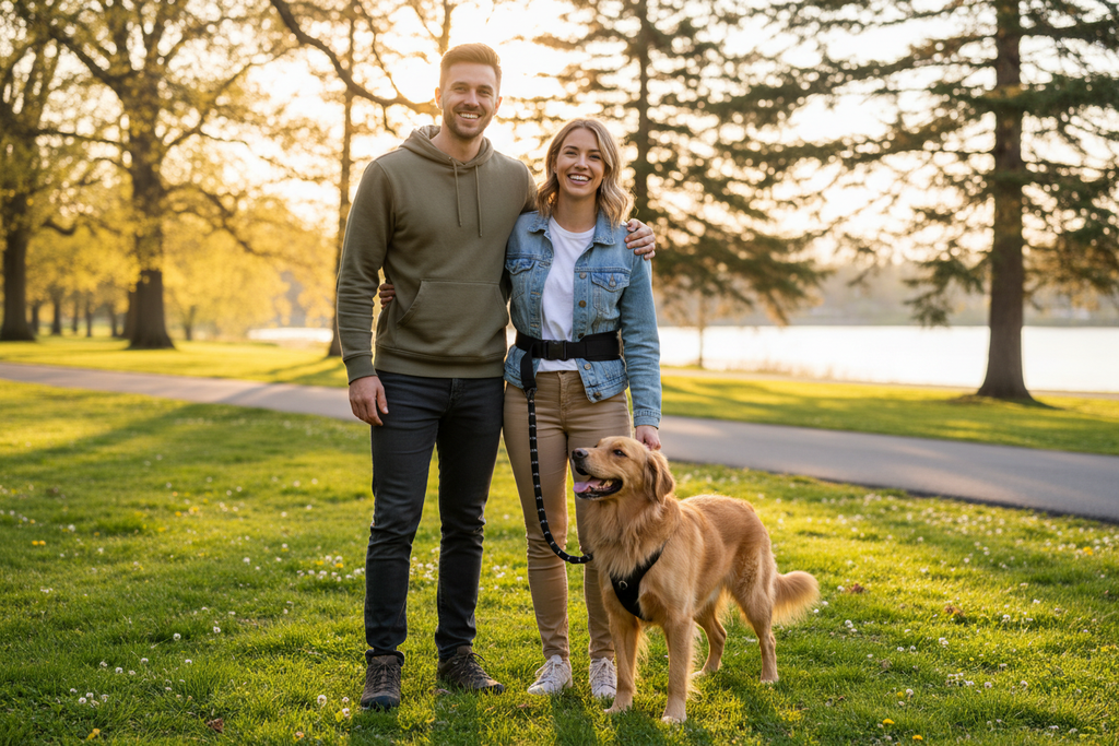Couple with Dog