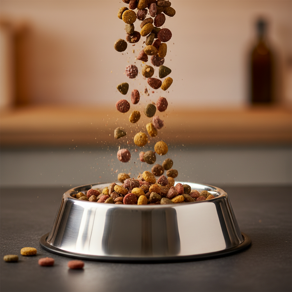 Dog Food Kibble Close-up