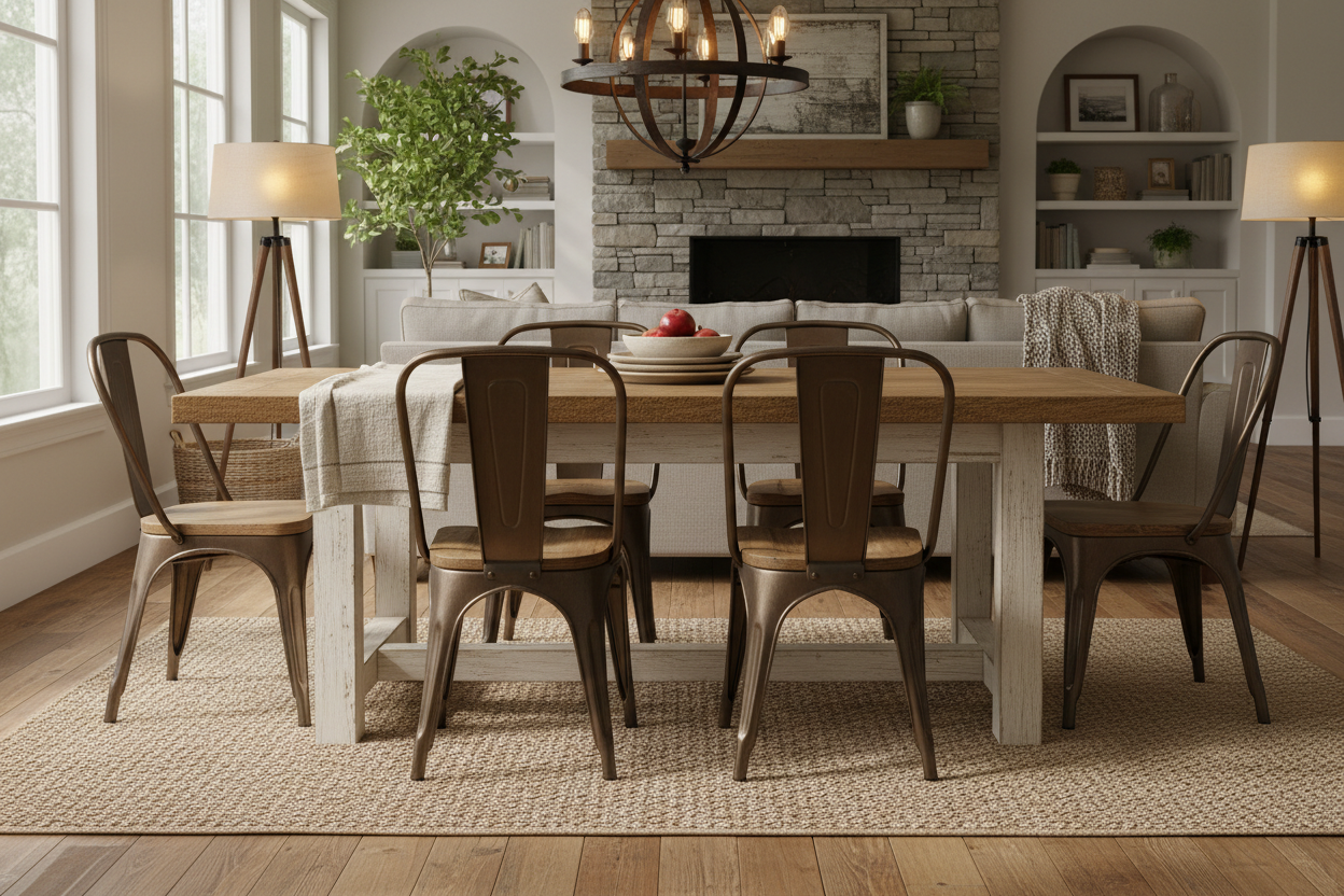 Farmhouse Dining Scene