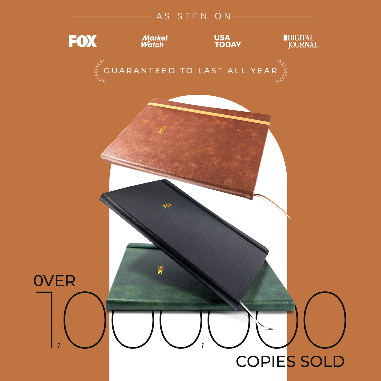 A4 Leather Appointment Book 2026