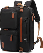 3 in 1 Laptop Backpack, 17.3 Inch Computer Bags for Travel Bussiness School Men Women, Black